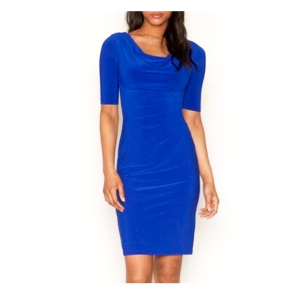 Lauren Ralph Lauren Dresses & Skirts - Lauren Ralph Lauren Cowl Neck Ruched Jersey Dress